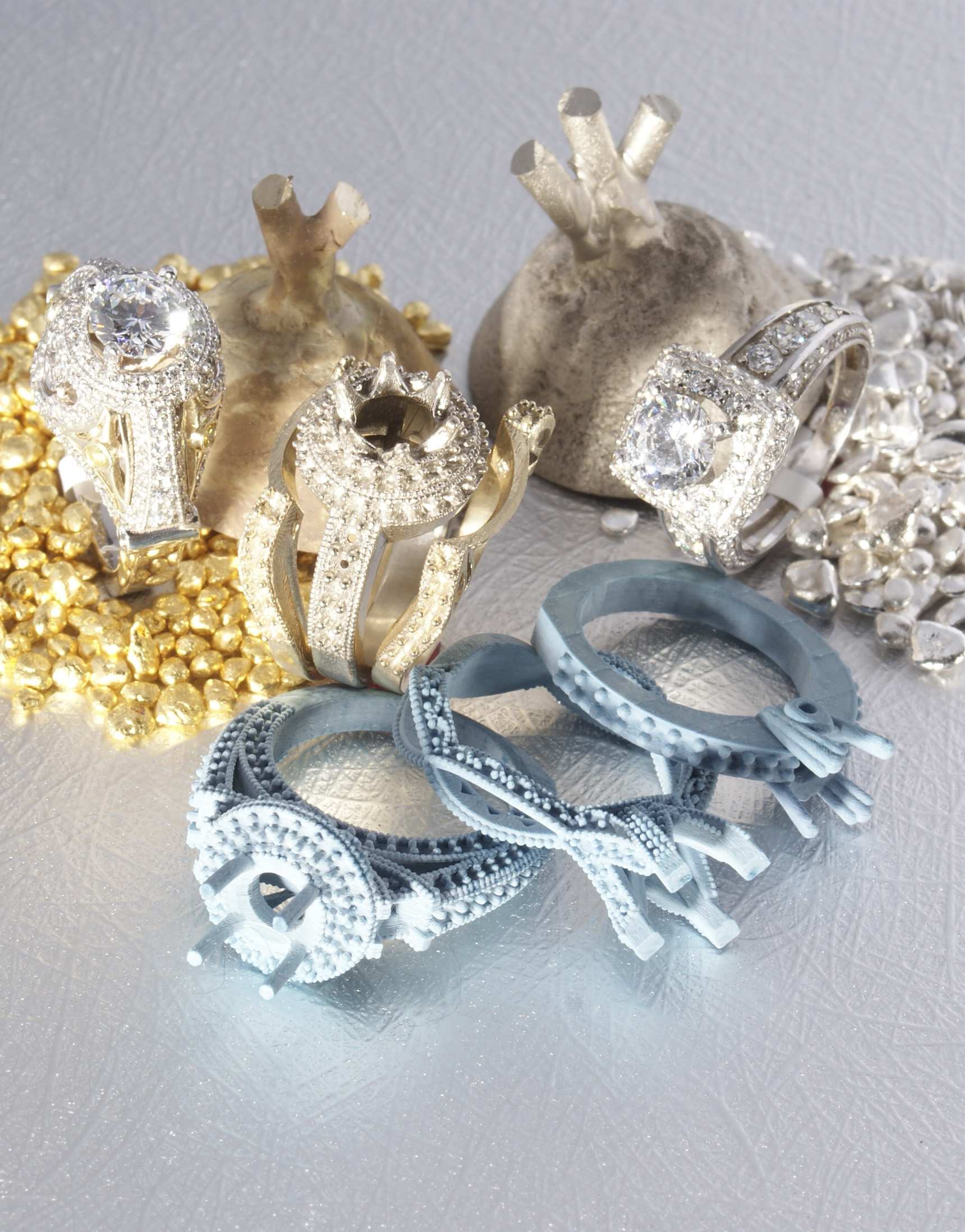gold alloy casting - Albert Kaz Jewelry