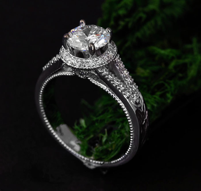 custom diamond engagement ring