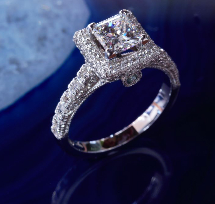 custom diamond engagement ring